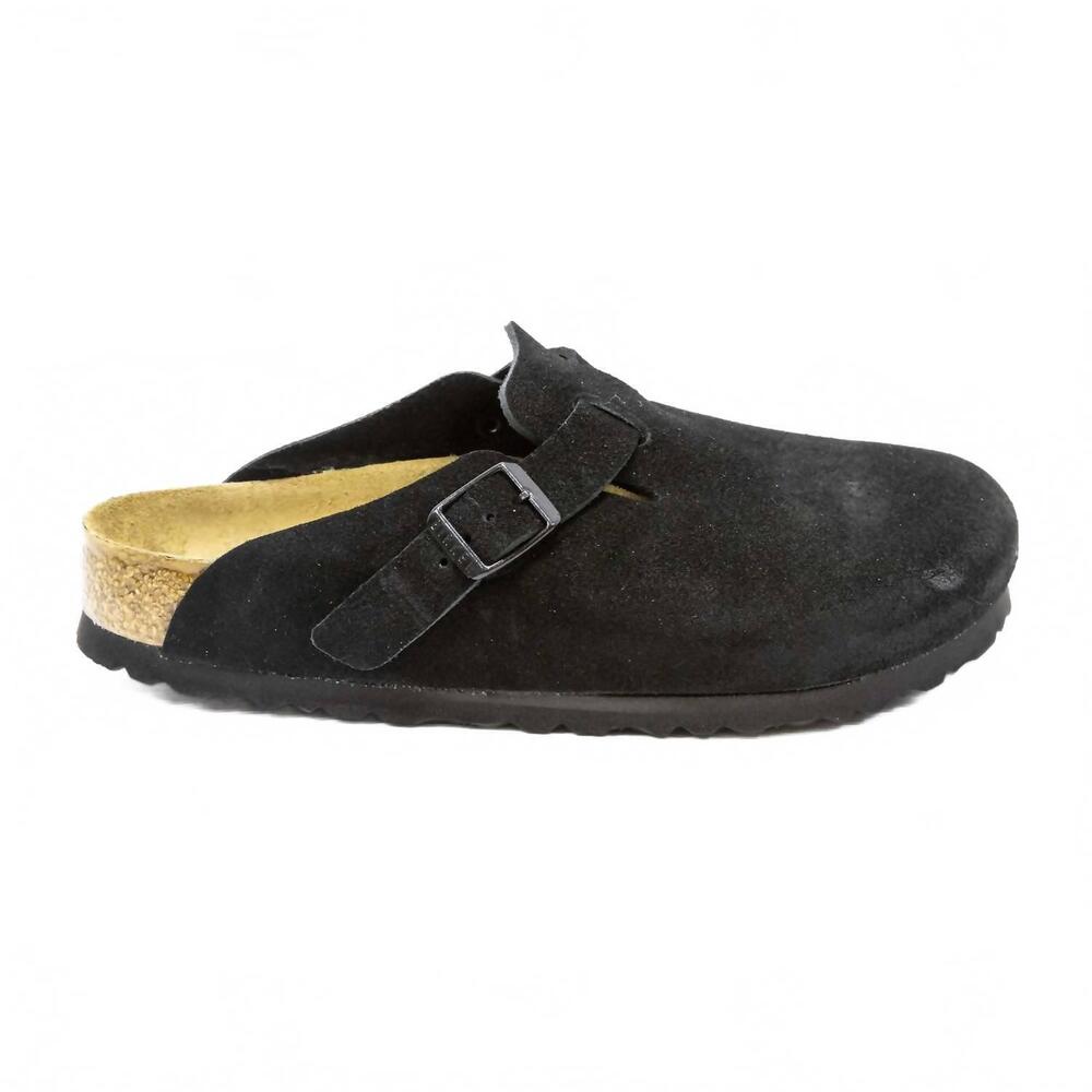 NEW BIRKENSTOCK women's arizona soft footbed clogs in black